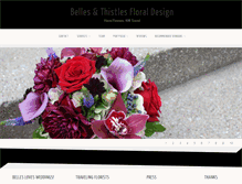 Tablet Screenshot of bellesandthistles.com